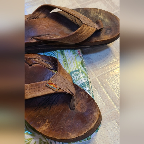 Rainbow women's double layer sandals slippers 8 used - Picture 5 of 6